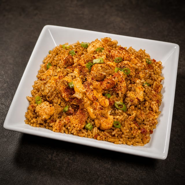 Crawfish Fried Rice.