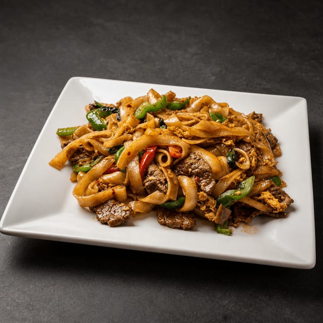 Phad Kee Maow (Drunken Noodles).