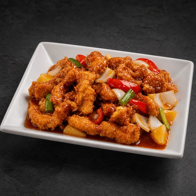 Sweet and Sour Chicken or Pork.